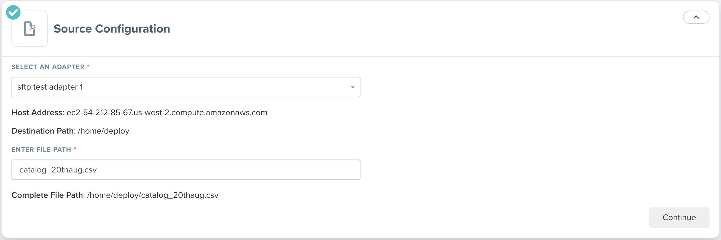 Feeds Via SFTP Help Center