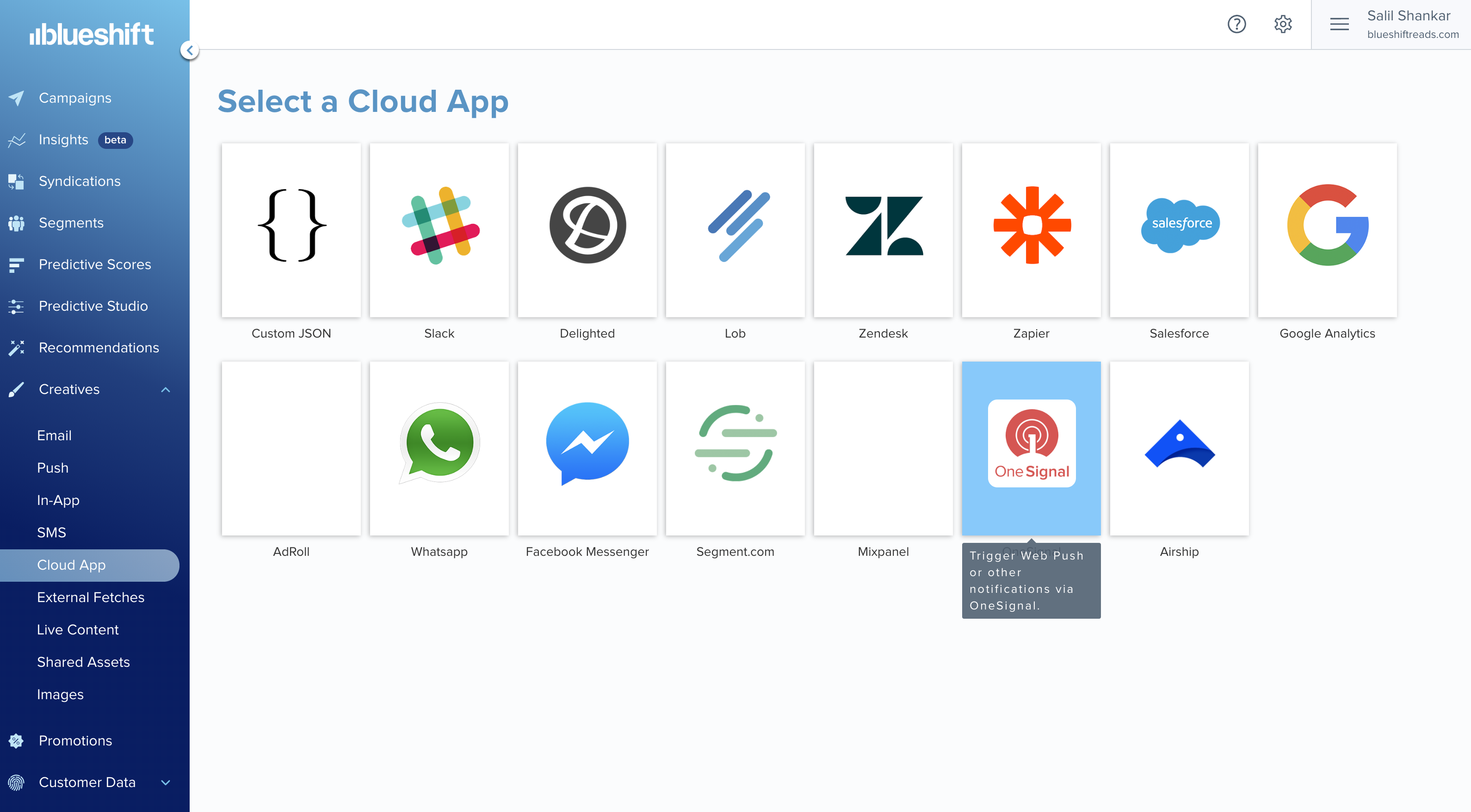 one signal web push internnt explorer